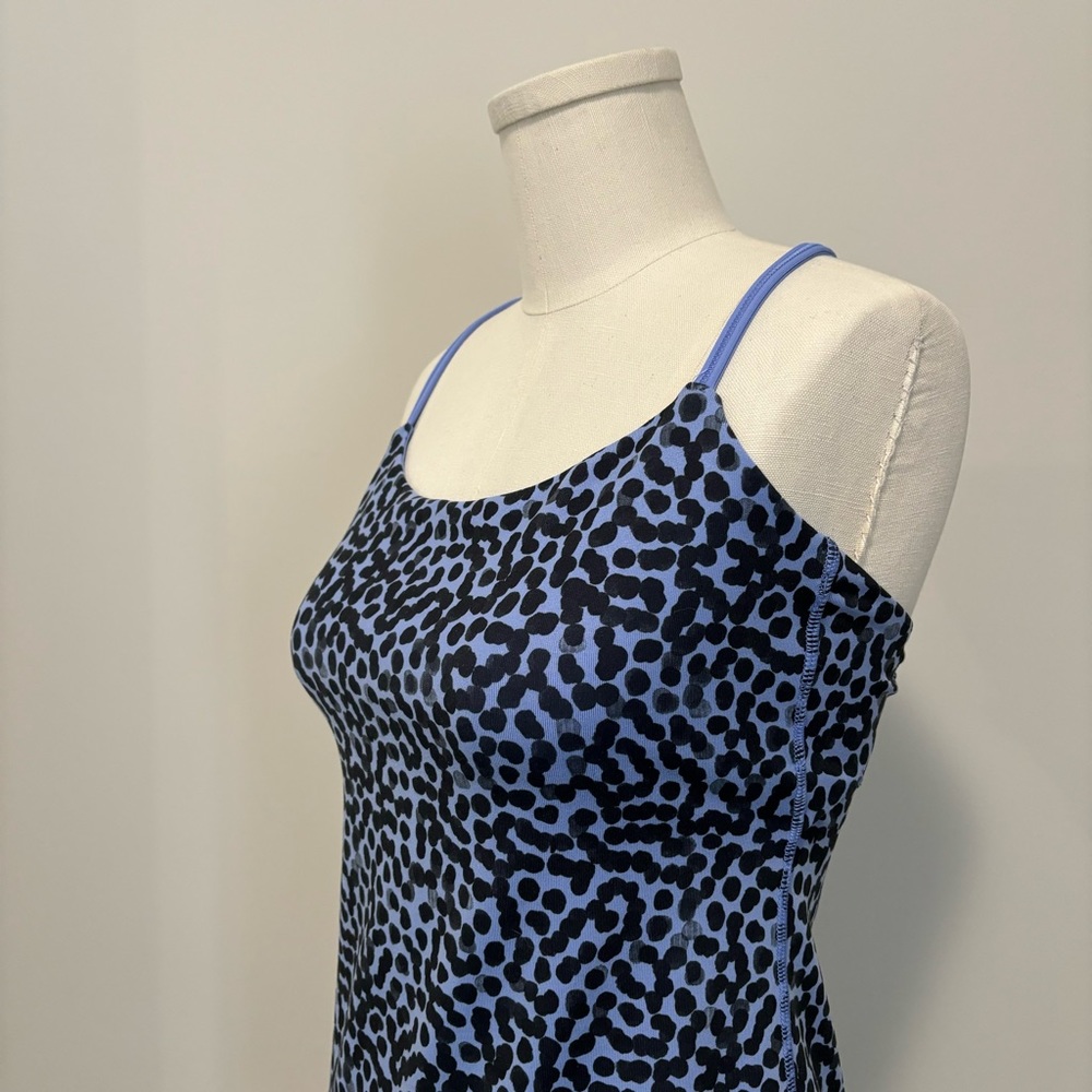 Lululemon Dancing Warrior Tank Ace Spot Lullaby Black Size 6 - Picture 7 of 15